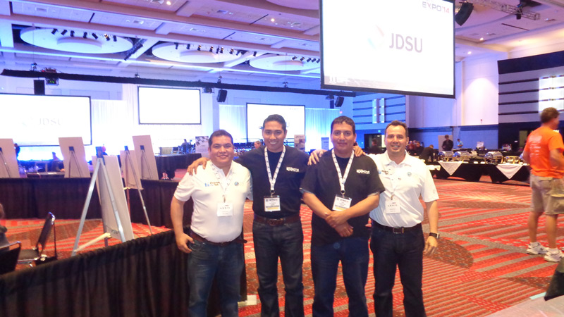 From Left to Right (De izquierda a derecha): Iver Rodriguez – Juan Bolivar – Juan Rojas – Rolando Barja, from COTAS Ltda.